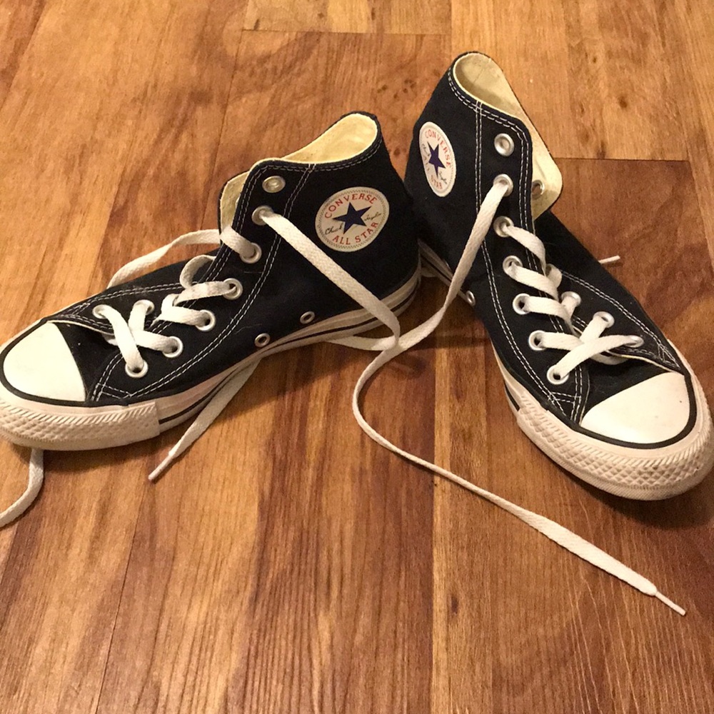 Black high top chuck taylors!